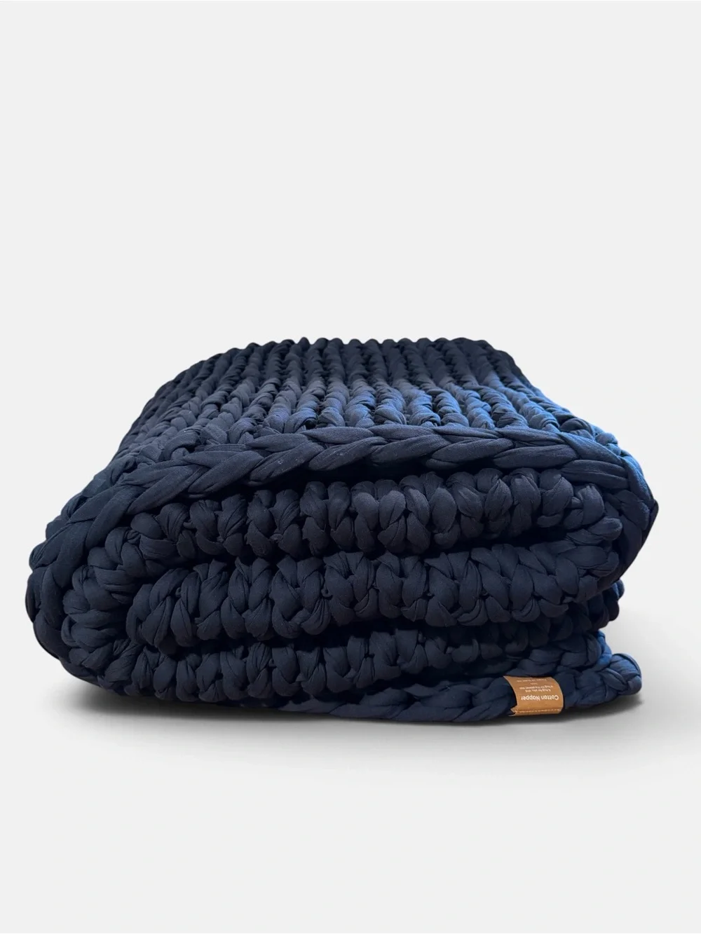 NWT Bearaby Cotton Napper Weighted Blanket Midnight Blue 10 lb 40x64